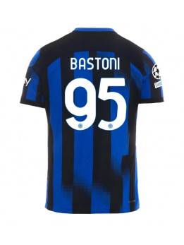 Billige Inter Milan Alessandro Bastoni #95 Hjemmedrakt 2023-24 Kortermet